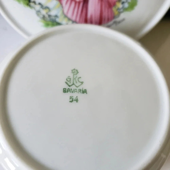Vintage Dainty Miss Porcelain/Wood  Mini Tea Bag Plates. - Picture 4 of 8